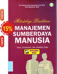 Metodologi Riset Manajemen Sumberdaya Manusia