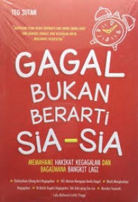 Gagal Bukan Berarti Sia-sia