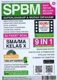 SPBM Superlengkap & Mudah Dipahami 83 Paket Soal SMA/MA Kelas X