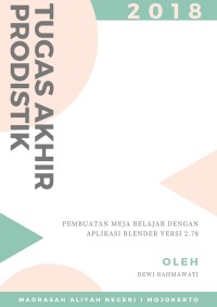 Pembuatan Meja Belajar dengan Aplikasi blender Versi 2.78