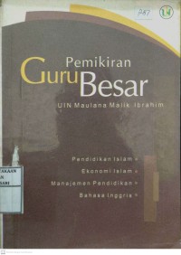 Pemikiran Guru Besar UIN Maulana Malik Ibrahim