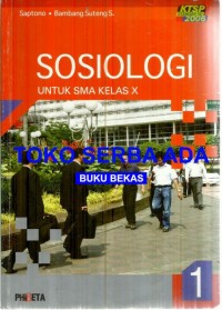 Sosiologi 1 SMA kelas X