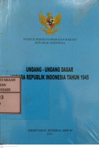 Undang-Undamg Dasar Negara Republik Indonesia tahun 1945