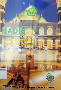 Bahan Ajar Hadis MA kelas XI Prog. Keagamaan