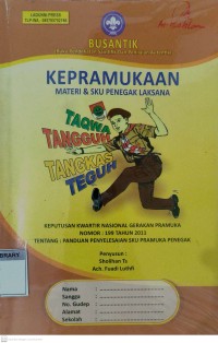 Kepramukaan Materi & SKU Penegak Laksana