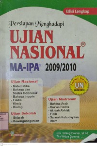 Persiapan Menghadapi Ujian Nasional MA-IPA 2009/2010